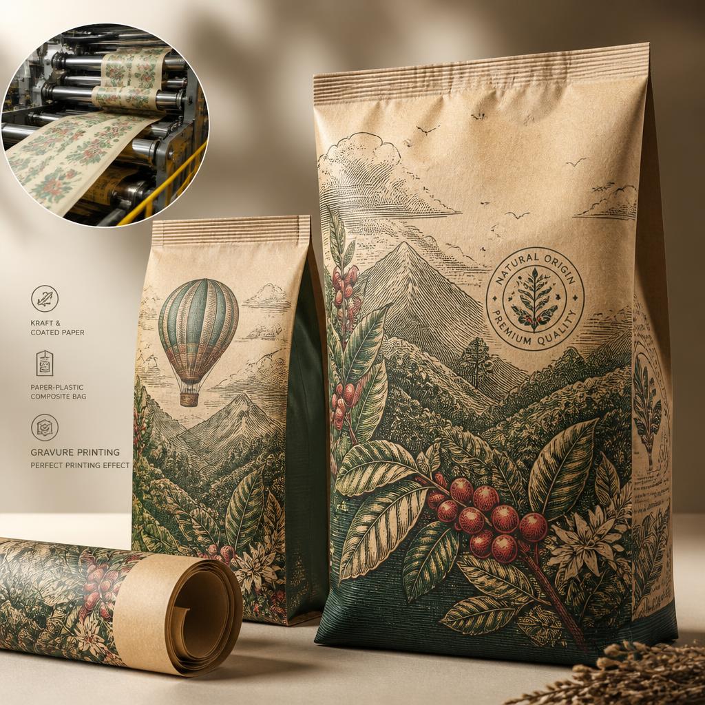Kraft Coated Paper Rolls for Shopping Bags