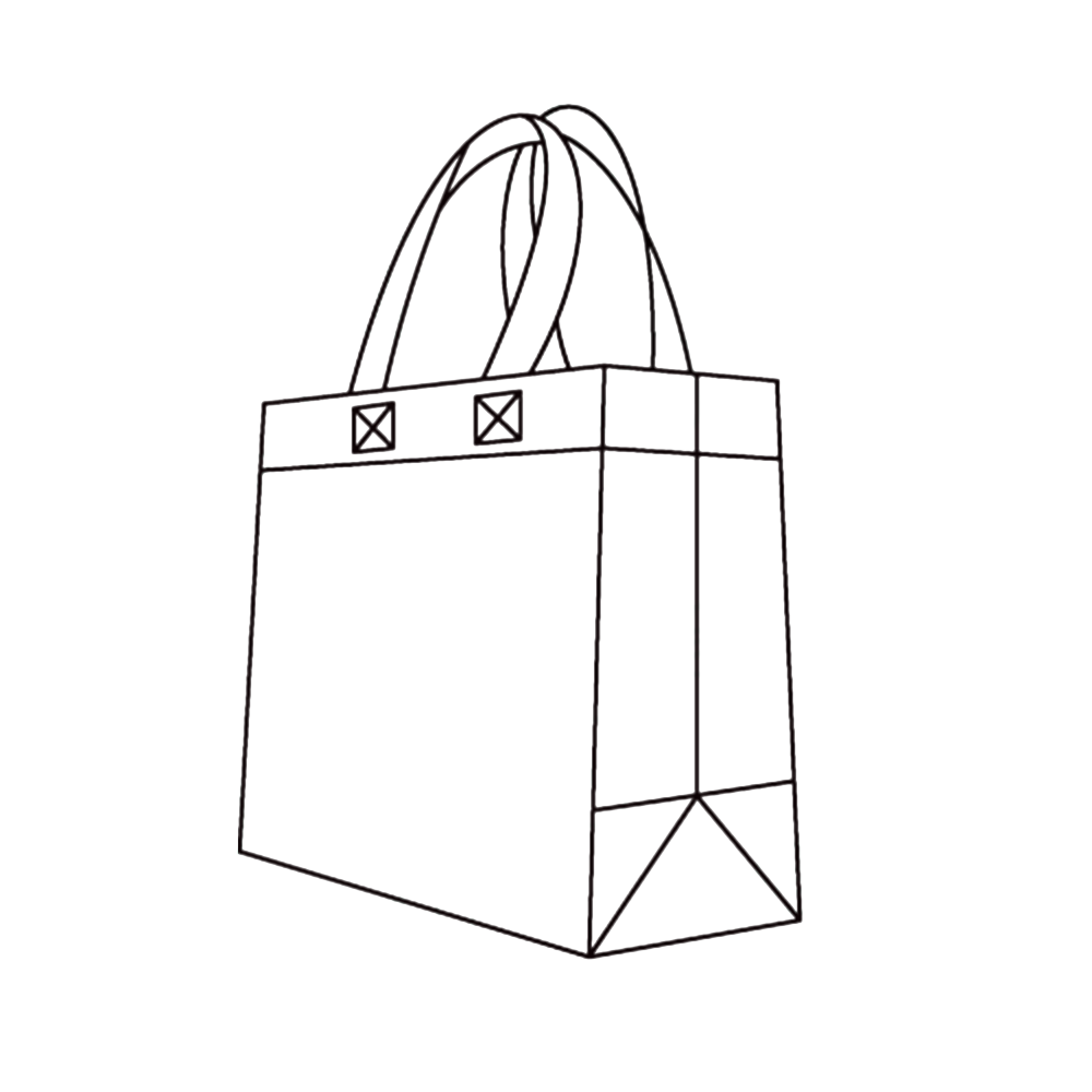 Loop Handle Box Bag