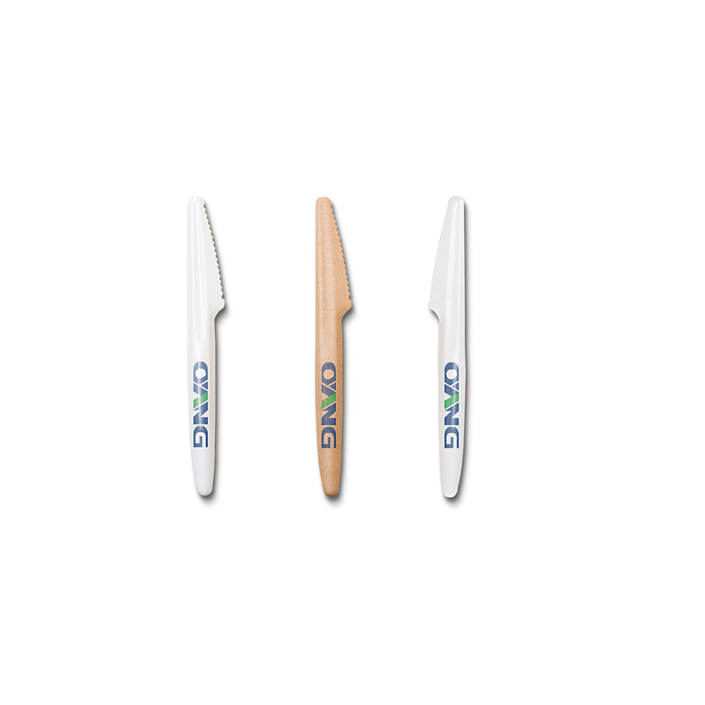 Molded paper knife