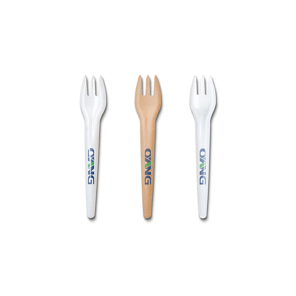 Molded paper fork