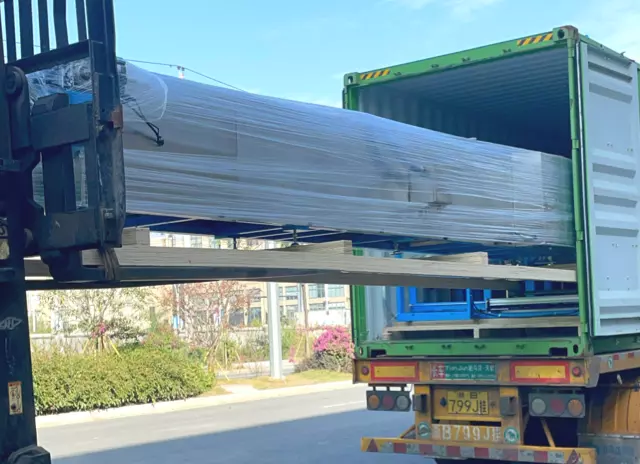 OYANG packaging machinery heavy overhead crane loading