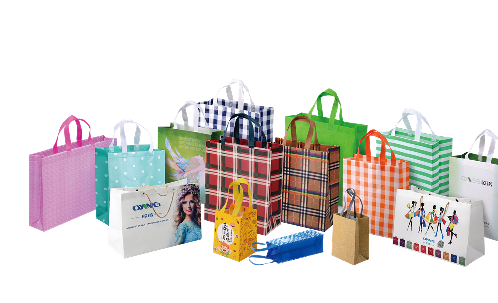 Printed Nonwoven Bag Samples by Flexographic Printing Machine