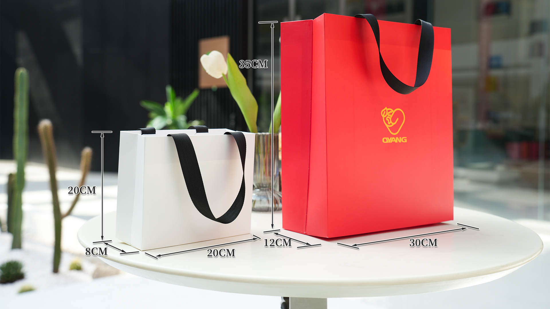 Non-Crease Paper Bag Size Sample