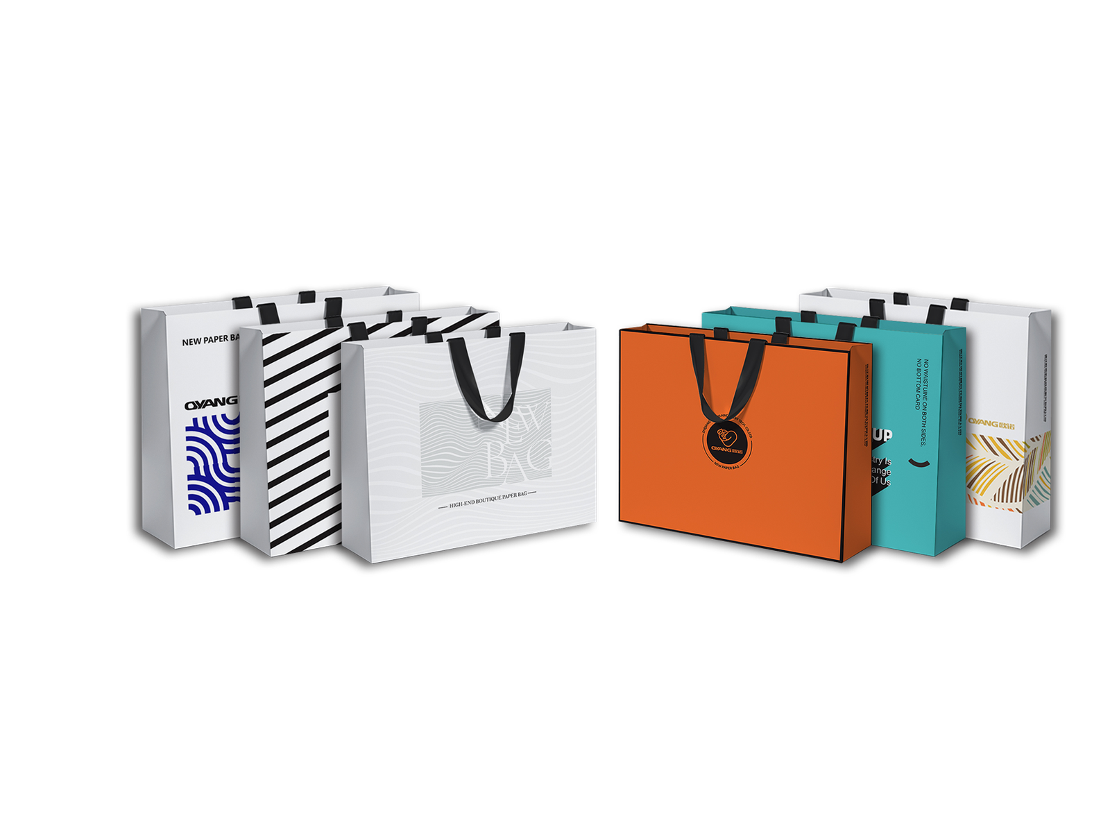 Sheet fed non-crease paper bag line