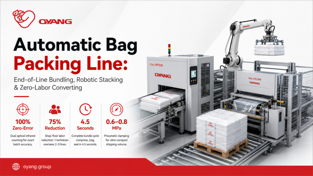 Automatic Bag Packing Line BP500 & Bundling OYANG