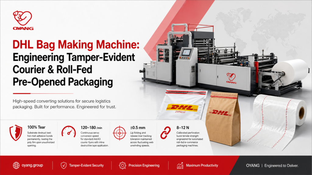 DHL Bag Making Machine Courier & Pre-Open Lines OYANG