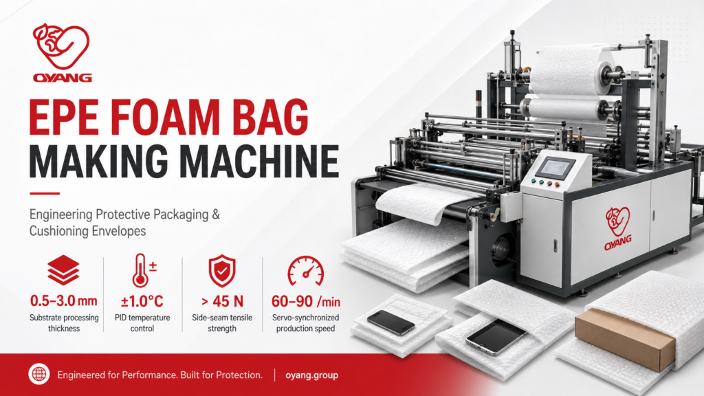 EPE Foam Bag Making Machine Protective Packaging OYANG