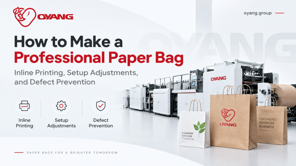 How to Operate a Paper Bag Machine & Inline Printing OYANG