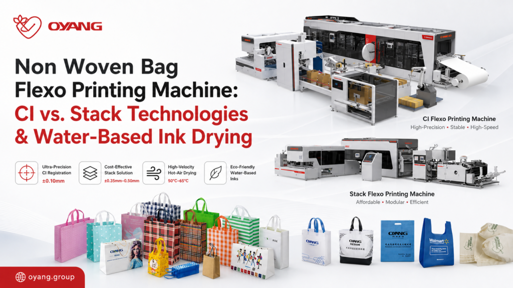 Non Woven Flexo Printing Machine CI vs Stack OYANG