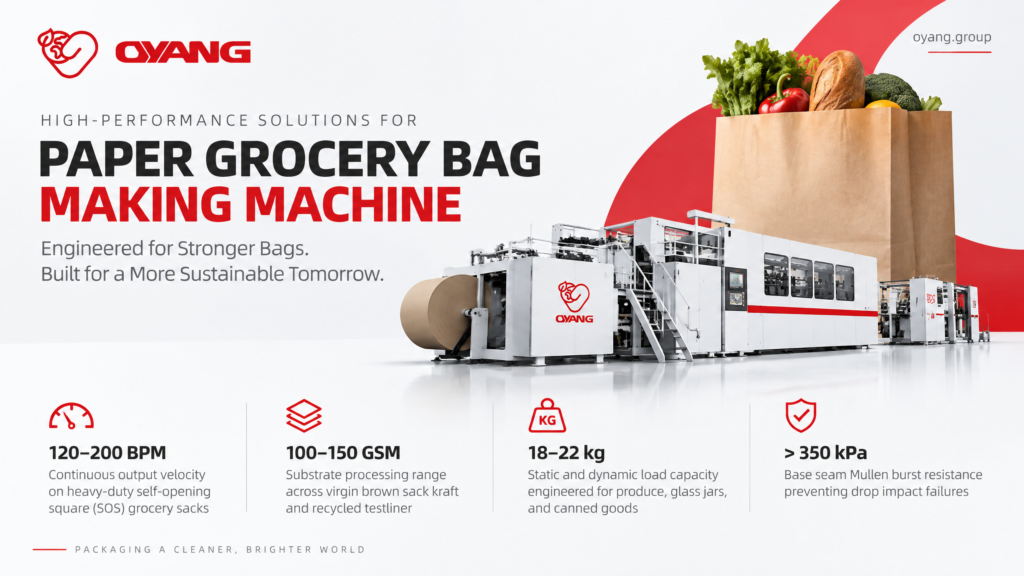 Paper Grocery Bag Making Machine Heavy-Duty Square Bottom Kinematics