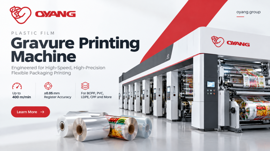Plastic Film Printing Machine for BOPP, PVC & PE OYANG